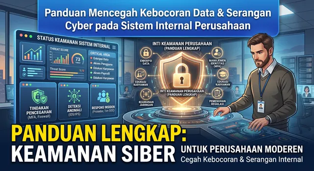 Panduan Mencegah Kebocoran Data & Serangan Cyber pada Sistem Internal Perusahaan