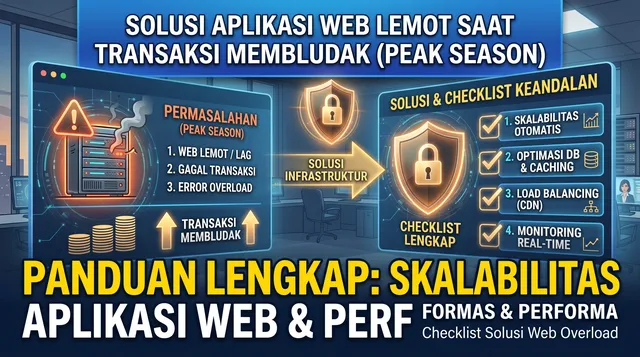 Solusi Mengatasi Aplikasi Web Lemot & Error Saat Transaksi Membludak (Peak Season)